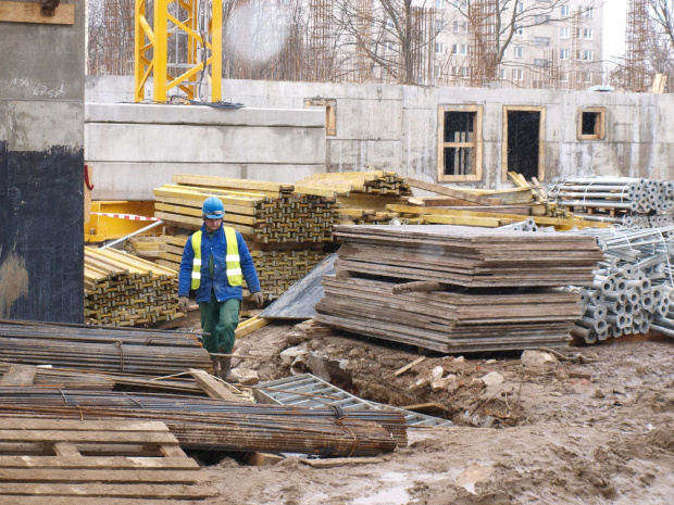 Stan budowy w połowie marca 2009 roku