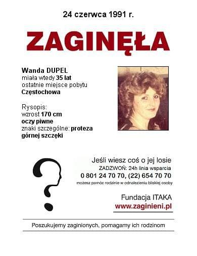 #AkcjaPlakat #apel #Częstochowa #Jarosław #MISSING #Munina #PLAKATZITAKA #podkarpackie #pomóż #śląskie #WandaGaweł #Zaginęła