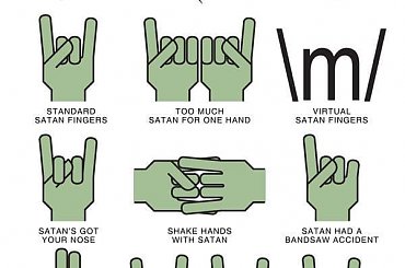 #Heavy #Metal #Satan #Fingers #finger #sign #symbol #hardcore #hard #rock #funny