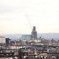 11.01.2008-dzień przed posadowieniem iglicy szczecińskiej katedry, dźwig przeprowadza już próby obciążeniowe. #budownictwo #konstrukcje #wydarzenia #kościoły #SzczecińskaKatedra #Szczecin #Polska
