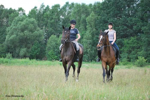 2009.06.18 Trening w Stodolach, Zosia i Ania