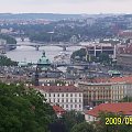 Panorama Pragi z tarasu widokowego (niestety pogoda nie dopisała).