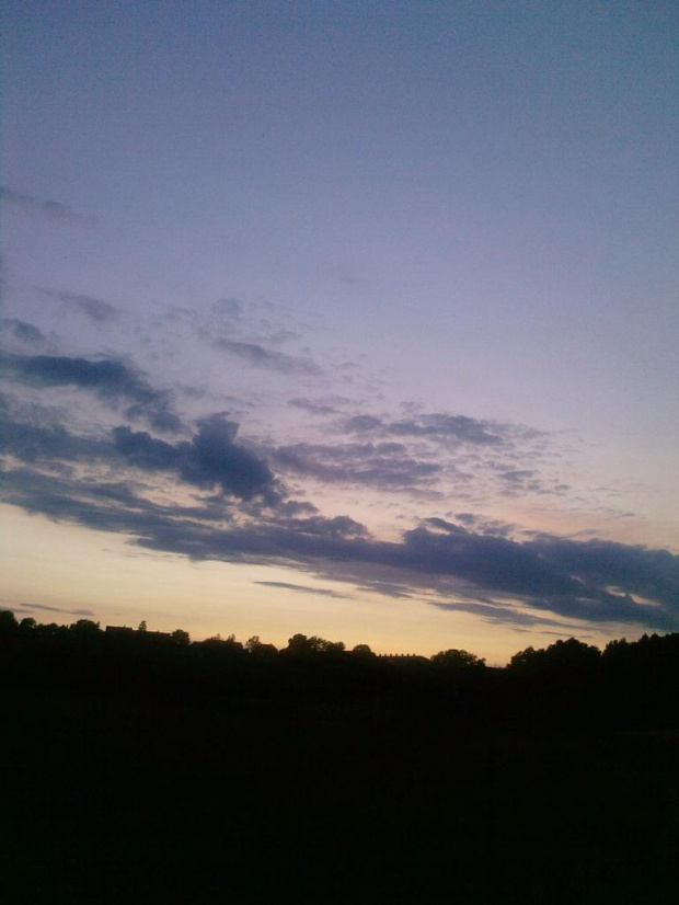 Zachód słońca #ZachódSłońca #chmury #niebo