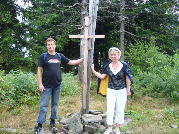 Na szczycie Mogielicy (1173 m n.p.m.) - Beskid Wyspowy