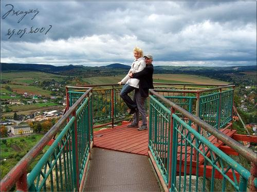punkt widokowy Orle Skały nieopodal zamku Leśna, panorama Szczytnej #Szczytna #Orle #Skały #panorama #Leśna #zamek