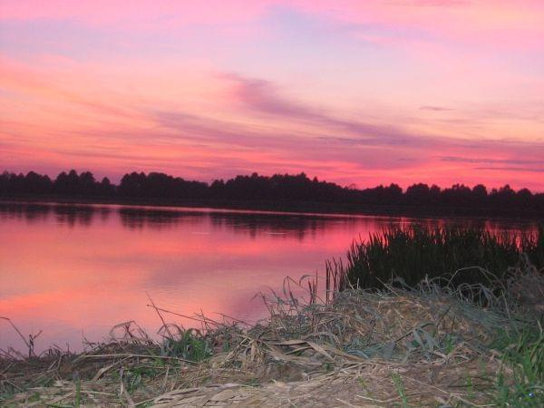 Wieczor nad zbiornikiem Joachimów - Ziemiary