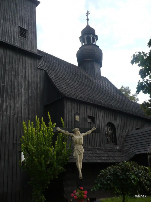 Kościół pw. św. Mikołaja w Mikołowie Borowej Wsi.niem. Neudorf #Kościoły #drewniane #BorowaWIeś