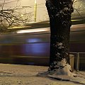 Zima wróciła do Wawy #Warszawa #zima #śnieg #OgródSaski #noc