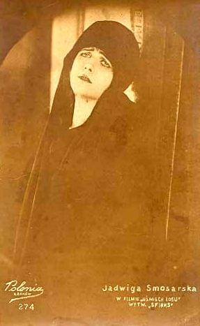 Jadwiga Smosarska. Kadr z filmu " Uśmiech losu "_1927 r.