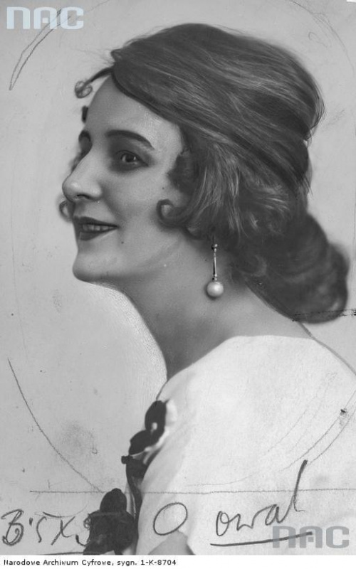 Janina Nosarzewska - Adwentowicz, aktorka. Warszawa_1929 r.