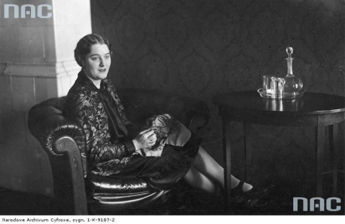 Janina Szymbortówna, aktorka. Warszawa_1927 r.