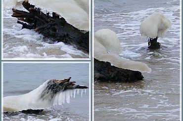 Styczeń`10, nad morzem... #NadMorzem #zima #tryptyk