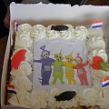 Teletubisiowy tort urodzinowy