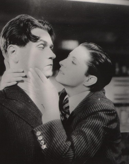 Aktorzy Eugeniusz Bodo i Jadwiga Smosarska, zdjęcie z filmu " Czy Lucyna to dziewczyna ? "_1934 r.
