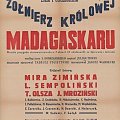 Afisz " Żołnierz Królowej Madagaskaru "