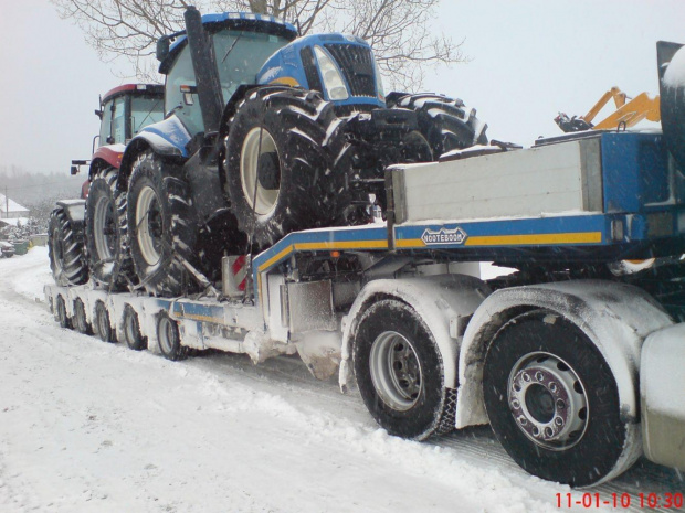 #zima #traktor #NewHolland #tir #zestaw
