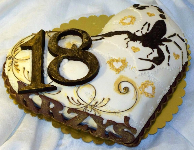 18 Krzysia #tort #urodziny #skorpion