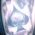 #tattoo #tatuaz #karty #piki #pik #karta #ace #spade