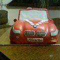 Tort - Kabriolet BMW z Parą Młodą #tort
