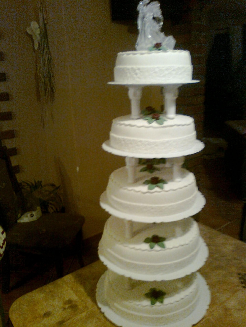 Tort - weselny 5-piętrowy #tort