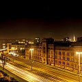 #miasto #noc #polska #wieczór #światła #samochody