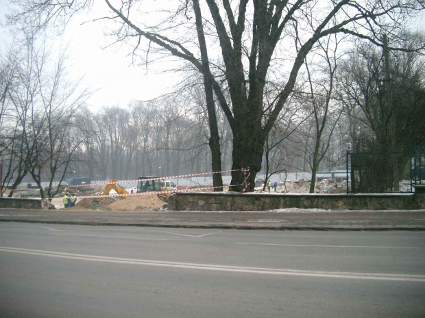 Tak budowa nowej szkoły wyglądała 14 stycznia 2009 roku.