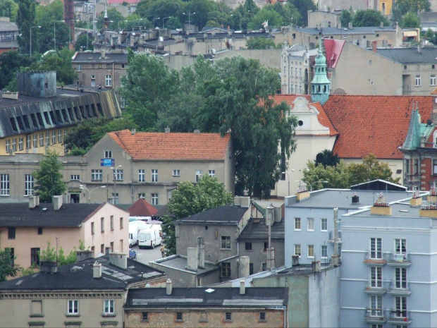 Gniezno widoki miasta z wieży katedry