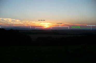 Sudety widziane ze Złotej Góry (342m), w okolicy miejscowości Kijów i Sławniowice k.Głuchołaz (Opolskie) - panorama kier.WNW o zachodzie słońca #Sudety #Opolskie #Sławniowice #GóryZłote #GóryBialskie #GóryBardzkie #GórySowie