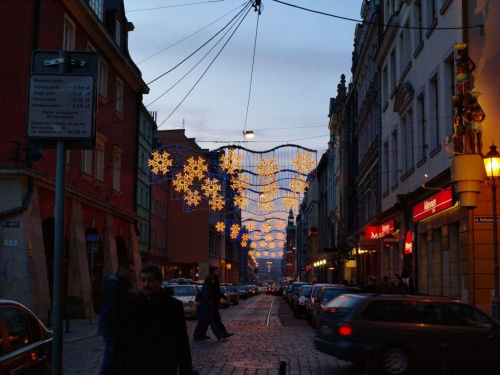 Dekoracje bożonarodzeniowe we Wrocławiu #noc #Wrocław #święta #BożeNarodzenie