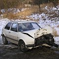 Lubachów. Dolny Śląsk. Szaleniec za kierownicą przywalił w drzewo. #samochód #wypadki #wypadek