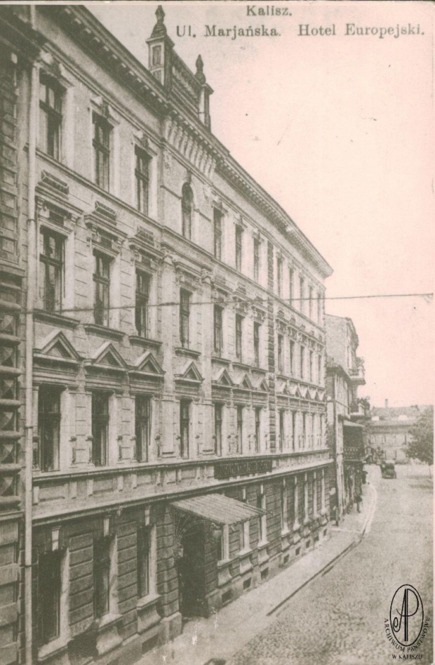 Kalisz, ul. Mariańska, Hotel Europejski.