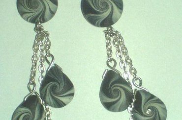 biżuteria z masy termoutwardzalnej FIMO #biżuteria #fimo #kolczyki #MasaTermoutwardzalna #PolimeryClay #earrings #earring #pedant