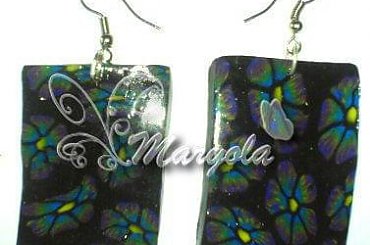 biżuteria z masy termoutwardzalnej FIMO #biżuteria #fimo #kolczyki #MasaTermoutwardzalna #PolimeryClay #earrings #earring #pedant