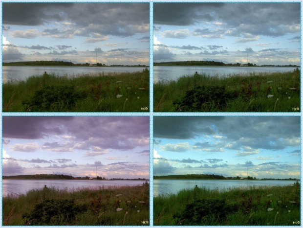 Górki Zachodnie,wzdłuż Wisły-próby z filtrami...nie wiem, który jest najlepszy? #collage #inaczej #NadWisłą #niebo #chmury #widok #filtry