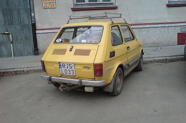 maluszek znaleziony tam gdzie czesto bywam #maluch #polskie #LicencjaFiat #żółty