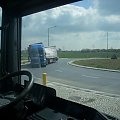 Wywrotka towaru #ciężarówka #podróże #podróż #wypadek #wywrotka #Renault #Magnum #Iveco #EuroStar #rondo