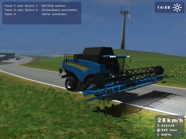 New Holland CX860 niebieski #Landwirtschafts #Simulator2009 #NewHolland #Holland #CX860